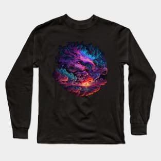 Extravagant Sunset - Cosmic Clouds Series Long Sleeve T-Shirt